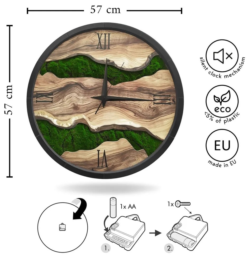 Orologio da parete ø 57 cm Paul – Styler