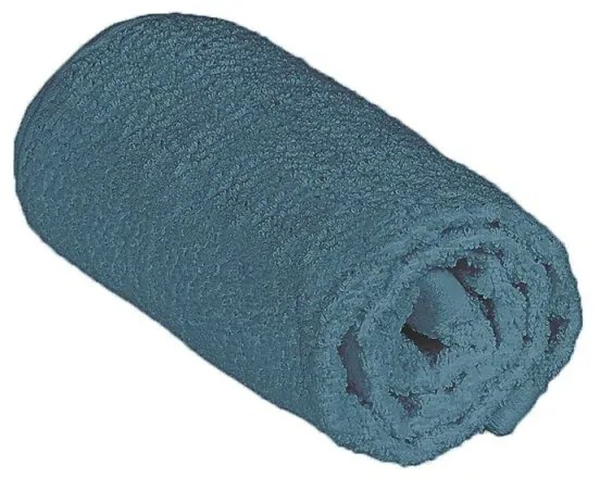 Asciugamani ospite per bagno 100% cotone turchese cobalto 40x60 cm