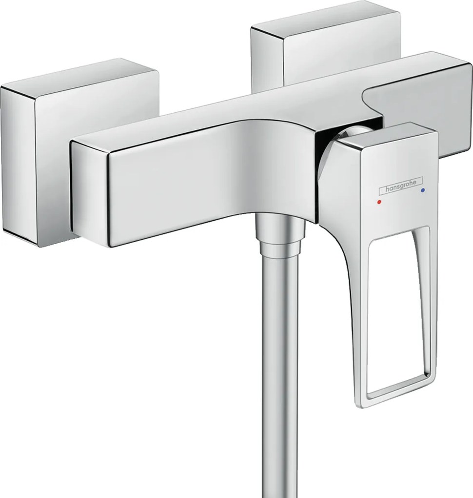 Miscelatore monocomando doccia esterno con maniglia a staffa Cromo hansgrohe Metropol 74560000