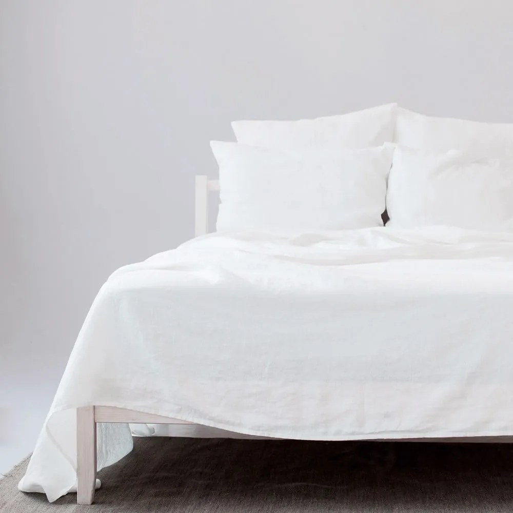 Lenzuolo bianco in lino 230x270 cm - Linen Tales