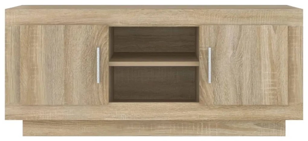 Mobile porta tv rovere sonoma 102x35x45 cm in legno multistrato