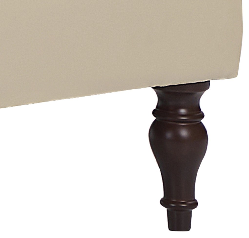 Chaise longue con contenitore beige chiaro PESSAC Beliani