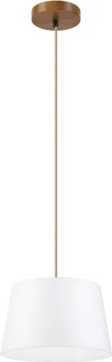 Lampada a sospensione su cavo AIDA 1xE27/60W/230V Ø 25 cm rovere/marrone/bianco