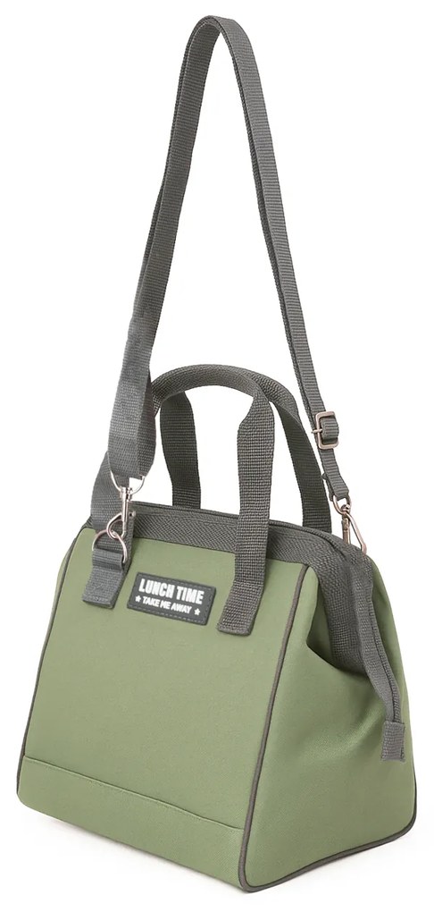 Borsa porta pranzo termica verde 9 L con tracolla