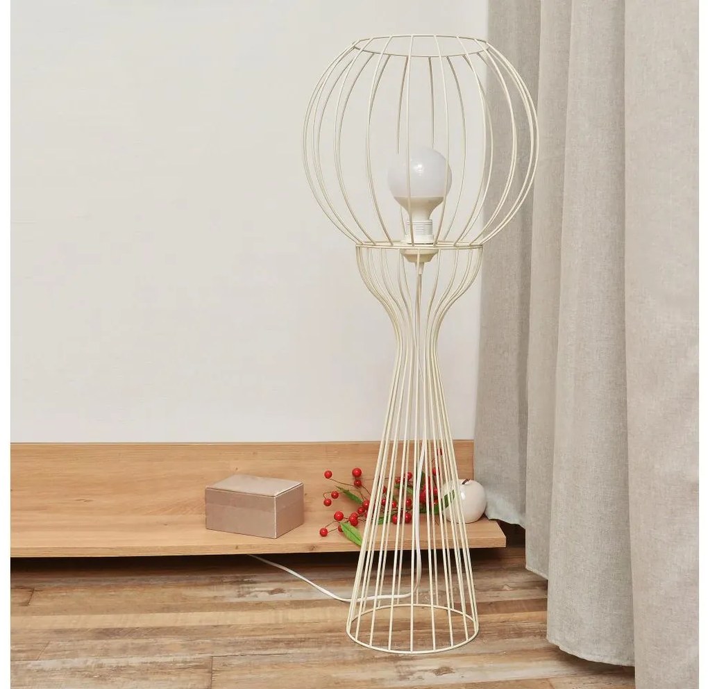 Lampada da terra MERCURE 1xE27/15W/230V crema