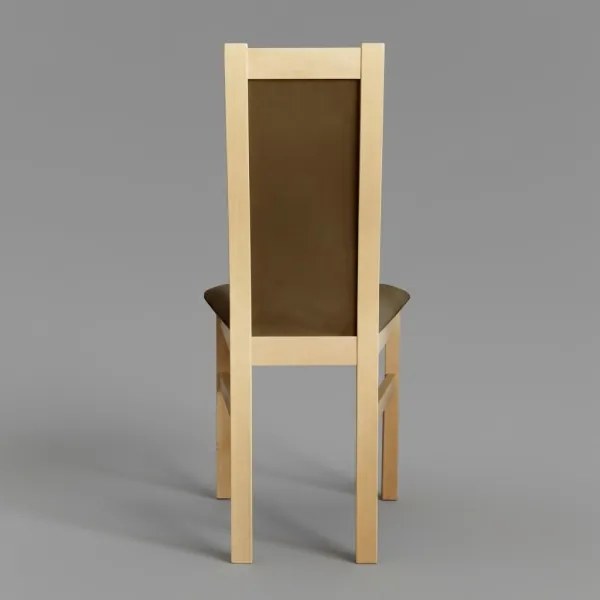 Sedia da pranzo ZOE rovere/marrone scuro