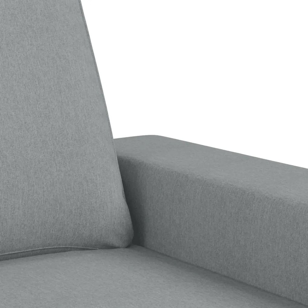Set di divani 2 pz grigio chiaro in tessuto