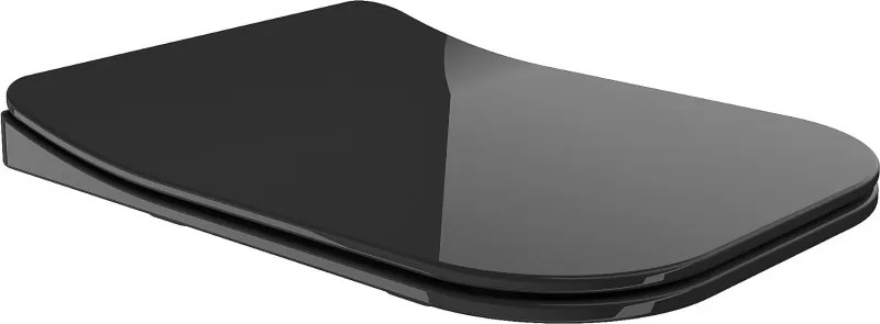 Mexen Teo sedile a chiusura rallentata slim, duroplast, nero lucido - 39851085