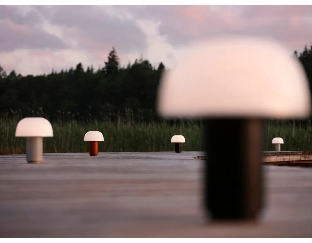 Lampada da tavolo dimmerabile a LED in alluminio nero (altezza 22 cm) Harvest - Zone