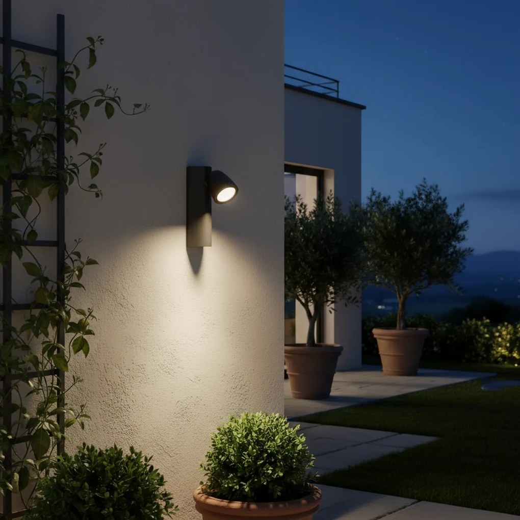 Applique da Esterno GU10 Orientabile IP65 Serie AXIS - Grigia