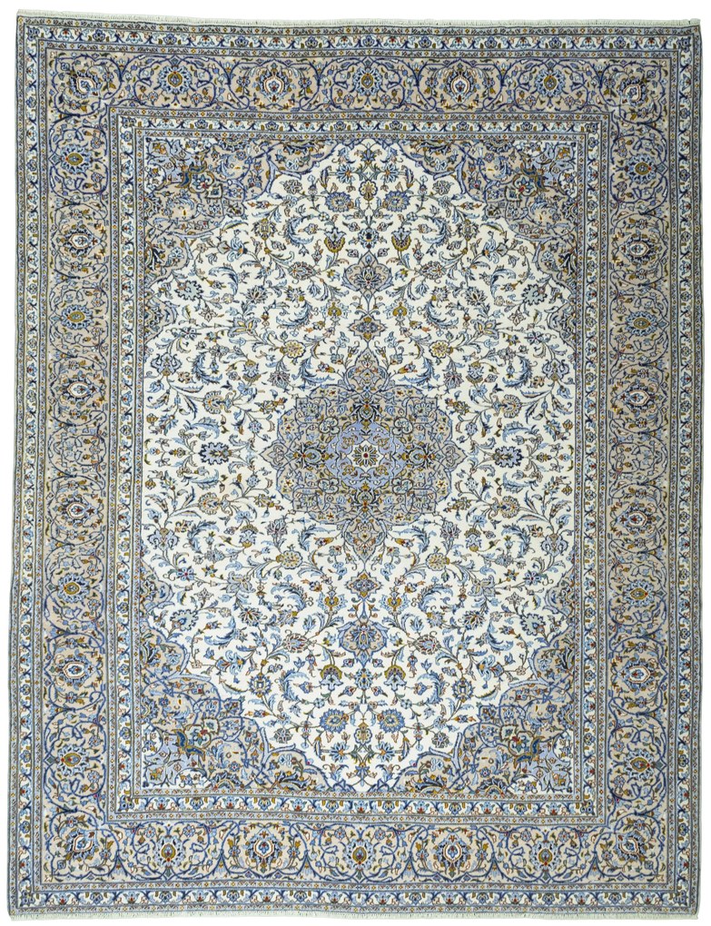 Kashan Tappeto 300 x 380 Beige (Iran) Annodato A Mano