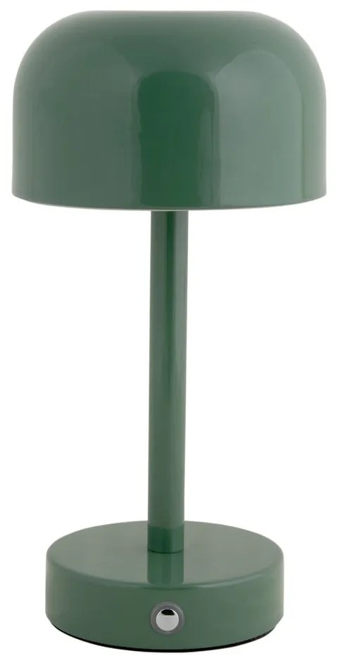 Lampada da tavolo a LED verde con paralume in metallo (altezza 24,5 cm) James - Leitmotiv