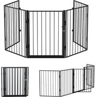 Recinto Cancello Protezione per Cani e Cuccioli 3mt Metallo 5 Moduli da 60x75 cm