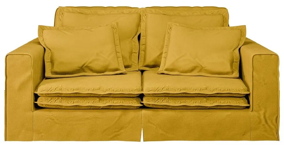 Divano giallo 196 cm Nora – Ropez