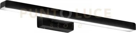 Applique da specchio  led lancer nera in metallo 4000k 1110lm 10w 4...