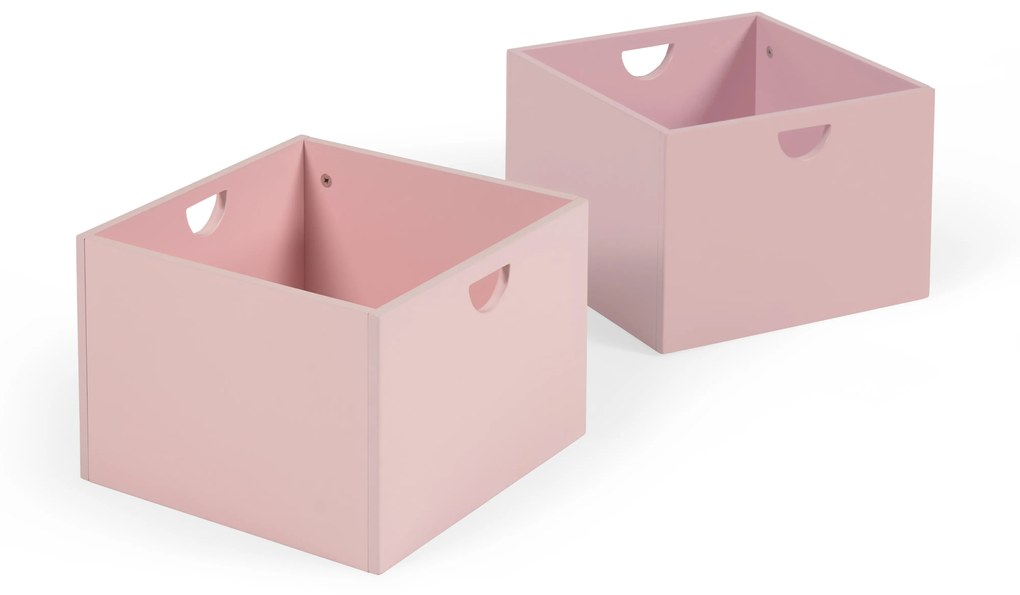 Kave Home - Set 2 cassetti per mobile contenitore Nunila in MDF rosa