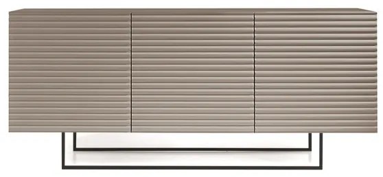 Madia 3 ante in legno 180 cm Tortora - ARISA piedini sagomati