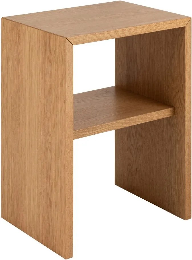 Comodino in colore naturale con effetto rovere Arlon - Actona