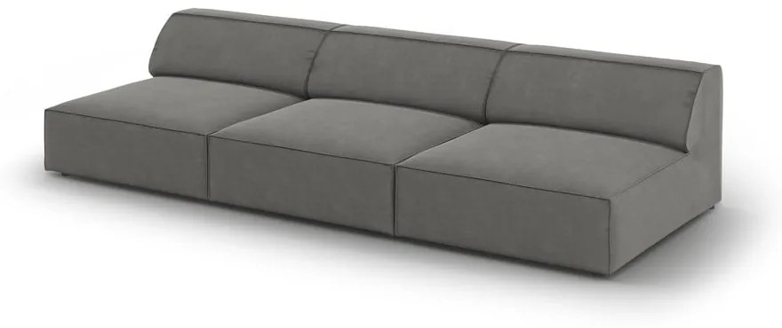 Divano in velluto grigio 240 cm Jodie - Micadoni Home