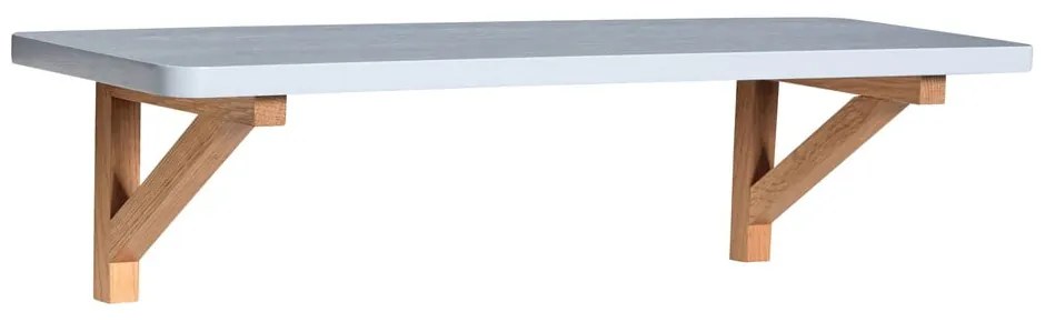 Mensola grigio chiaro in rovere 60 cm Arki - Hübsch