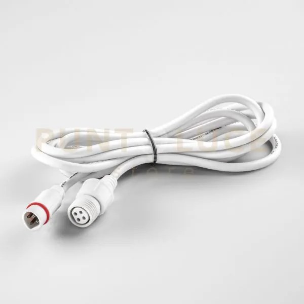 Led-iride-cavo-2m cavo bianco rgb 4 poli per faro iride rgb ip65 200cm