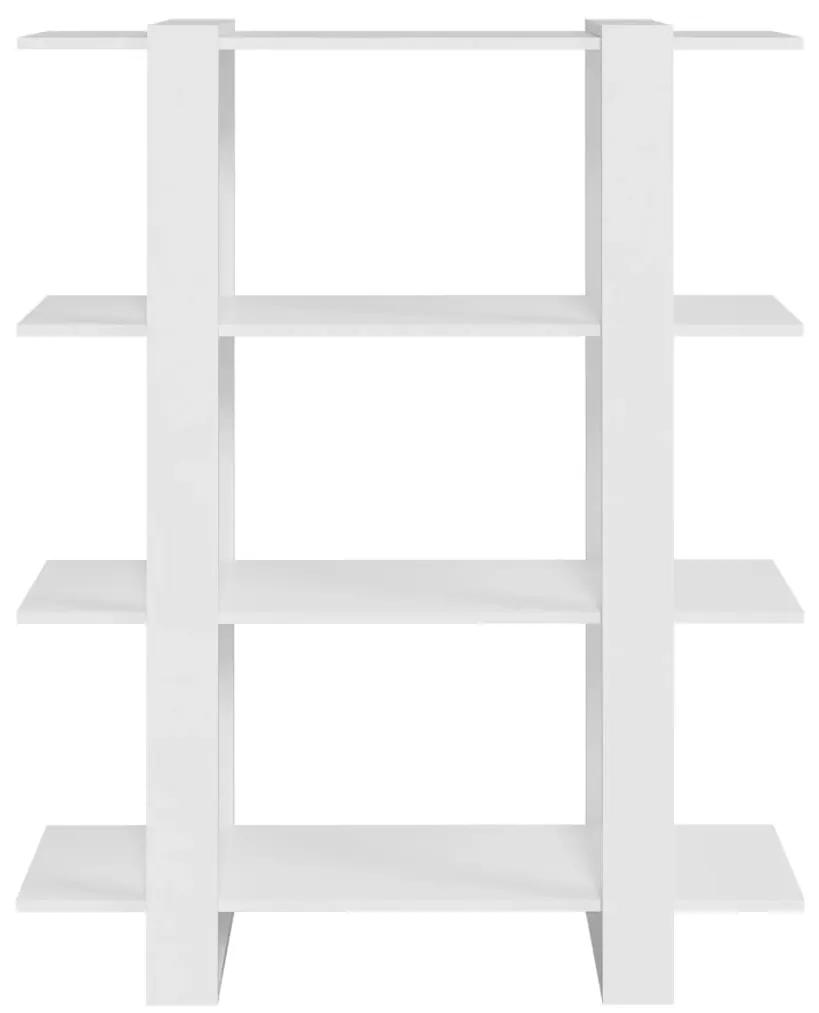 Libreria/divisorio bianco 100x30x123,5 cm
