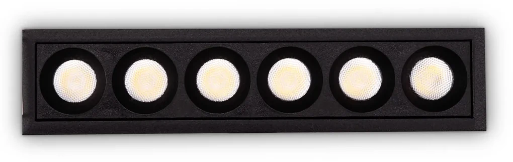 Faretto Ad Incasso Contemporaneo Lika Alluminio Nero Led 10W 3000K Ip20