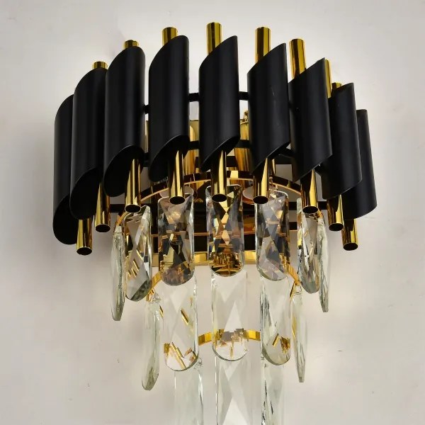 Brilagi - Applique ECLIPSE 2xE14/10W/230V nero/oro