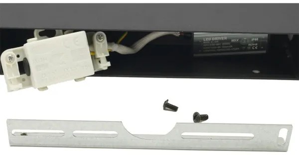 Applique a LED da esterno 2xLED/4W/230V IP54 30 cm nero