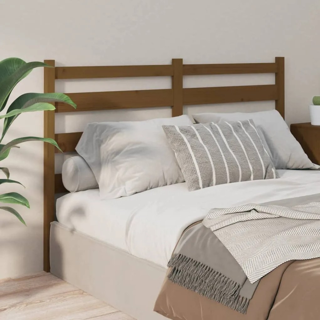 Testiera Per Letto Ambra 126x4x100 Cm İn Legno Di Pino /