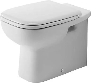 Wc filo muro a pavimento a cacciata senza sedile bianco D-Code 21150900002 Duravit