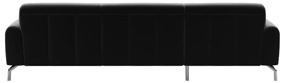 Divano angolare in velluto grigio scuro, angolo sinistro Puzo - MESONICA