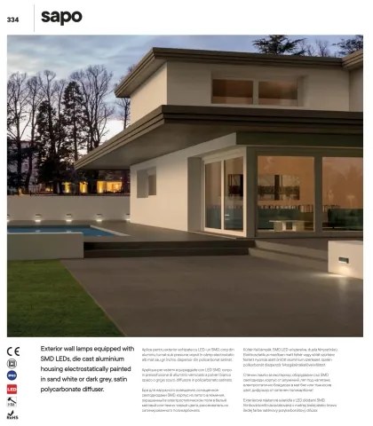 Redo 90072 - Applique LED da esterno SAPO 1xLED/5W/230V IP65