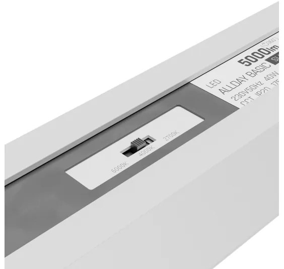 Plafoniera LED ALLDAY BASIC LED/20/30/40W/230V 2700/4000/6000K 120 cm bianca