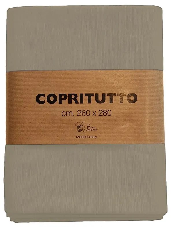 Coperta in Cotone Piazza beige, 260x 280 cm