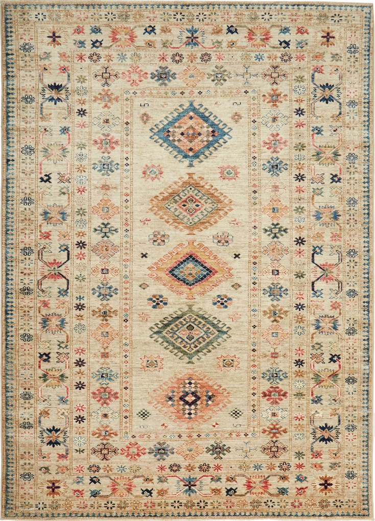 Kazak Tappeto orientale 240 x 170 Giallo (Pakistan) Annodato A Mano