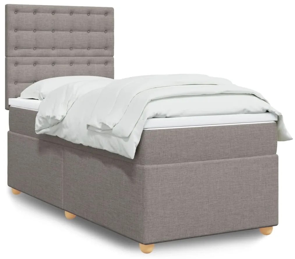 Giroletto A Molle Con Materasso Tortora 100x200 Cm İn Tessuto /