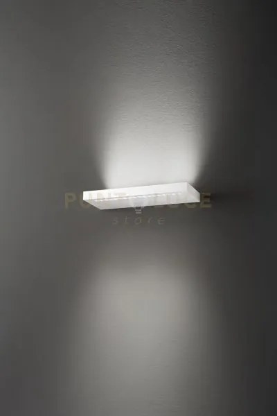 Applique bed in alluminio colore bianco 38,5cm a led 11w + 11w 1760...