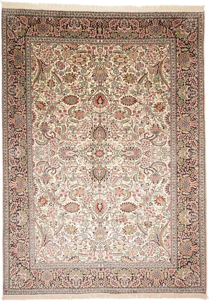 Cashmere Silk Tappeto 220 x 300 (Indian) Annodato A Mano