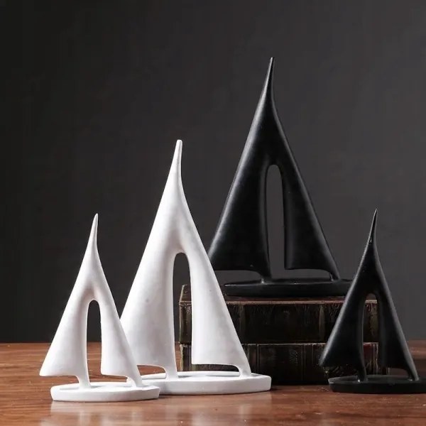 Decorazione da tavolo 28 cm resina/nero