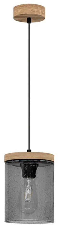 Spot-Light 161859151 - Lampadario a sospensione con filo MONSUN 1xE27/60W/230V pino