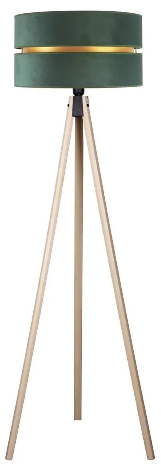 Duolla - Lampada con piedistallo DUO 1xE27/60W/230V diametro 44 cm verde/beige