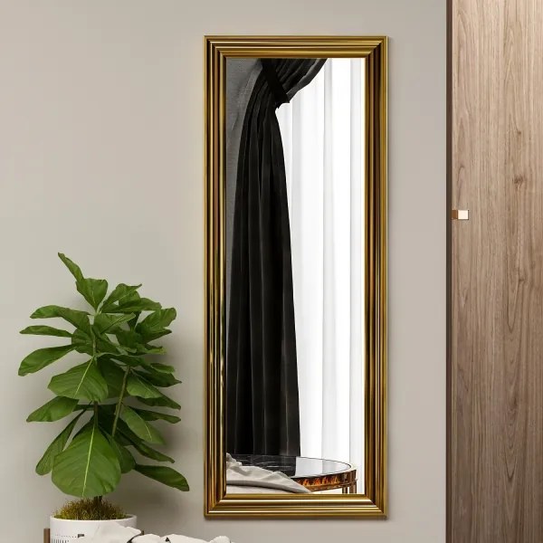 Specchio da parete SMOOTH 105x40 cm oro