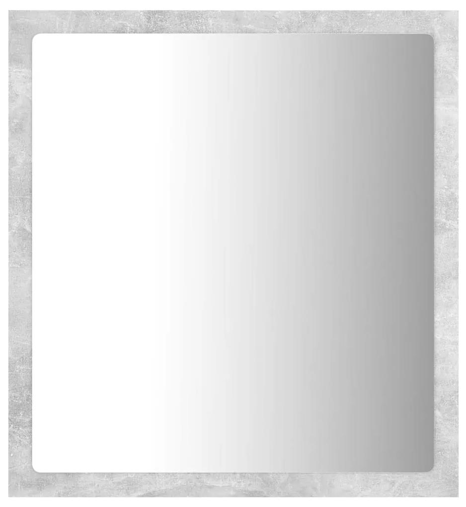 Specchio da bagno a led grigio 40x8,5x37 cm in acrilico