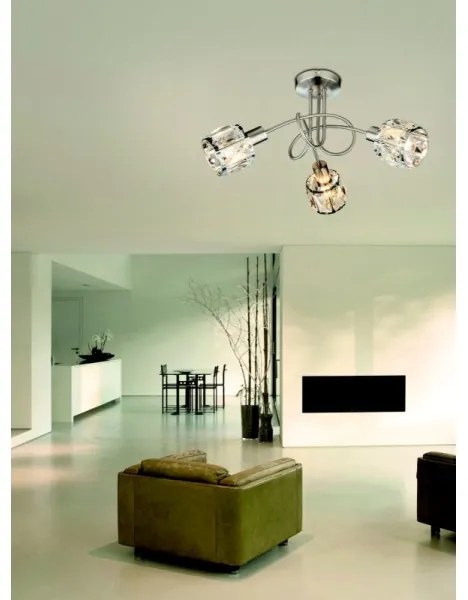 Globo 54356-3 - Lampadario a plafone KRIS 3xE14/40W/230V