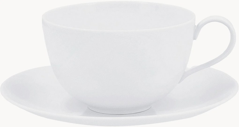 Tazza da colazione in porcellana fatta a mano con piattino Urbino