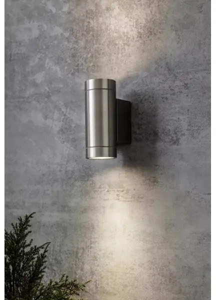 Markslöjd 107917 - Applique da esterno PIPE 2xGU10/35W/230V IP44