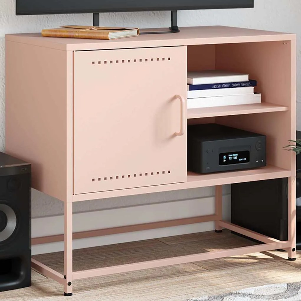 Mobile Tv Rosa 68x39x60,5 Cm İn Acciaio /