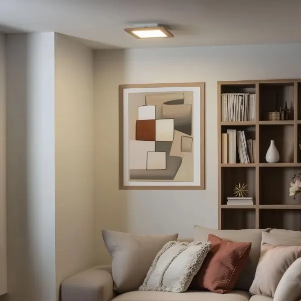 Brilagi - Plafoniera LED SLIMFRAME WOOD LED/25W/230V 34x34 cm marrone