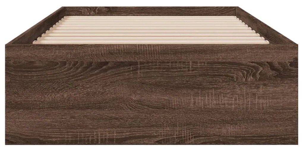 Giroletto cassetti rovere marrone 75x190 cm legno multistrato